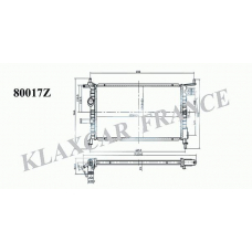80017z KLAXCAR FRANCE Радиатор, охлаждение двигателя