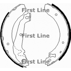 FBS134 FIRST LINE Комплект тормозных колодок