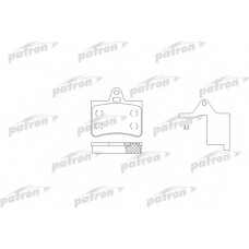 PBP1413 PATRON Комплект тормозных колодок, дисковый тормоз