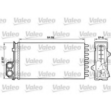 883976 VALEO Теплообменник, отопление салона