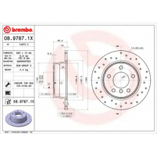 08.9787.1X BREMBO Тормозной диск