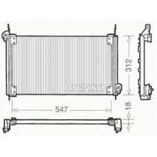 DCN09010 DENSO Конденсатор, кондиционер