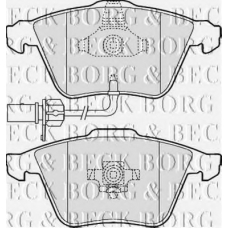 BBP2013 BORG & BECK Комплект тормозных колодок, дисковый тормоз