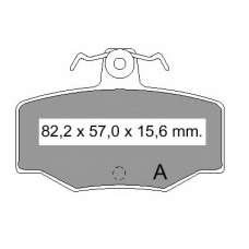835970 Vema Комплект тормозных колодок, дисковый тормоз