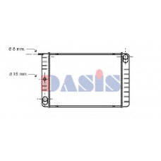 220300N AKS DASIS Радиатор, охлаждение двигателя