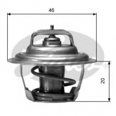 TH02791G1 GATES Термостат, охлаждающая жидкость