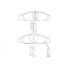 WBP23230A WAGNER LOCKHEED Комплект тормозных колодок, дисковый тормоз