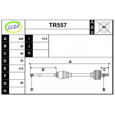 TR557 SERA Приводной вал