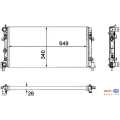 8MK 376 754-281 HELLA Радиатор, охлаждение двигателя