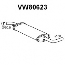 VW80623 VENEPORTE Предглушитель выхлопных газов