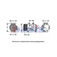 851817N AKS DASIS Компрессор, кондиционер