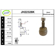 JH22328K SERA Шарнирный комплект, приводной вал