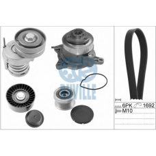 55778801 RUVILLE Водяной насос + комплект ручейковых ремней