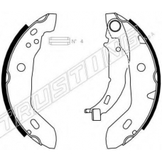 052.122 TRUSTING Комплект тормозных колодок