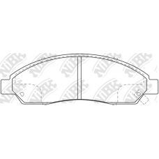 PN4801 NiBK Комплект тормозных колодок, дисковый тормоз