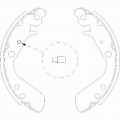 Z4156.00 WOKING Комплект тормозных колодок