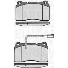 363916060110 MAGNETI MARELLI Комплект тормозных колодок, дисковый тормоз