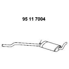 95 11 7004 EBERSPACHER Средний глушитель выхлопных газов