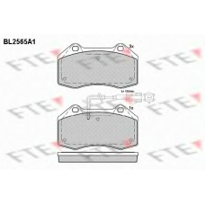 BL2565A1 FTE Комплект тормозных колодок, дисковый тормоз