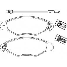 P 68 042 BREMBO Комплект тормозных колодок, дисковый тормоз