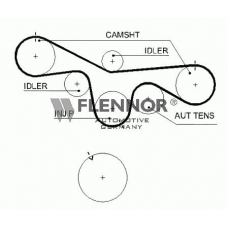 4483V FLENNOR Ремень ГРМ