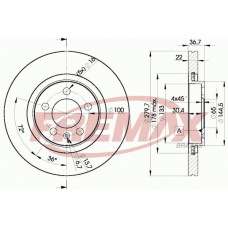 BD-5603-50 FREMAX Тормозной диск