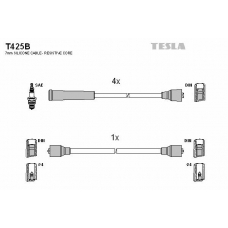 T425B TESLA Комплект проводов зажигания