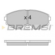 BP2722 BREMSI Комплект тормозных колодок, дисковый тормоз