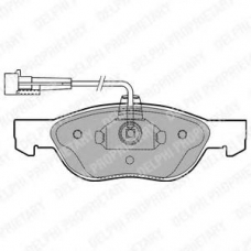 LP1413 DELPHI Комплект тормозных колодок, дисковый тормоз