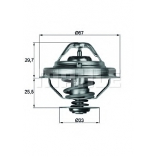 TX 38 80D MAHLE Термостат, охлаждающая жидкость