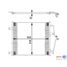 8FC 351 036-201 HELLA Конденсатор, кондиционер