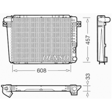 DRM05071 DENSO Радиатор, охлаждение двигателя