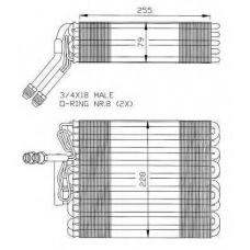 36024 NRF Испаритель, кондиционер