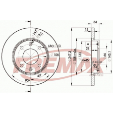 BD-4298 FREMAX Тормозной диск