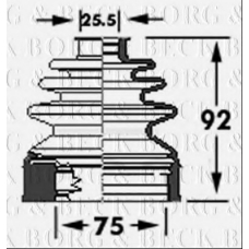 BCB6117 BORG & BECK Пыльник, приводной вал