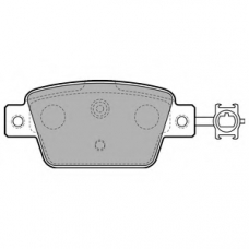 LP2486 DELPHI Комплект тормозных колодок, дисковый тормоз