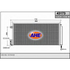 43173 AHE Конденсатор, кондиционер