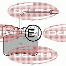 LP652 DELPHI Комплект тормозных колодок, дисковый тормоз