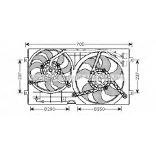 VW7503 Prasco Вентилятор, охлаждение двигателя