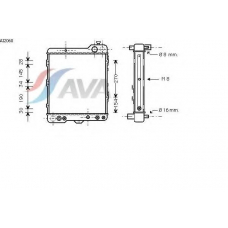 AI2060 AVA Радиатор, охлаждение двигателя