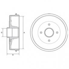 BF538 DELPHI Тормозной барабан