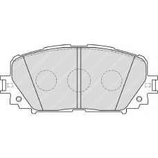 FDB4081 FERODO Комплект тормозных колодок, дисковый тормоз