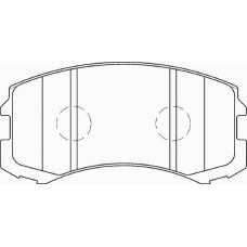 FD7366A NECTO Комплект тормозных колодок, дисковый тормоз