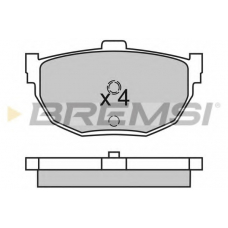 BP2447 BREMSI Комплект тормозных колодок, дисковый тормоз