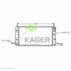 31-0323 KAGER Радиатор, охлаждение двигателя