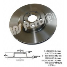 IBT-1267 IPS Parts Тормозной диск
