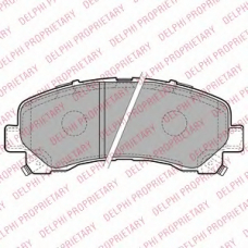 LP2229 DELPHI Комплект тормозных колодок, дисковый тормоз