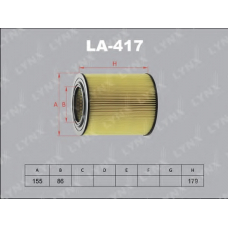 LA-417 LYNX La-417 фильтр воздушный mazda b-serie 2.5d 96-99