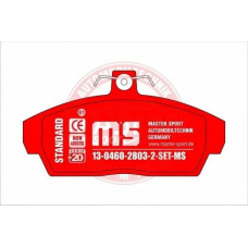 13-0460-2803-2-SET-MS MASTER-SPORT Комплект тормозных колодок, дисковый тормоз