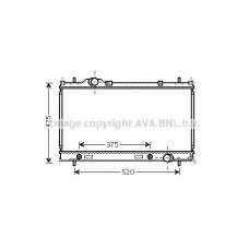 CR2086 AVA Радиатор, охлаждение двигателя